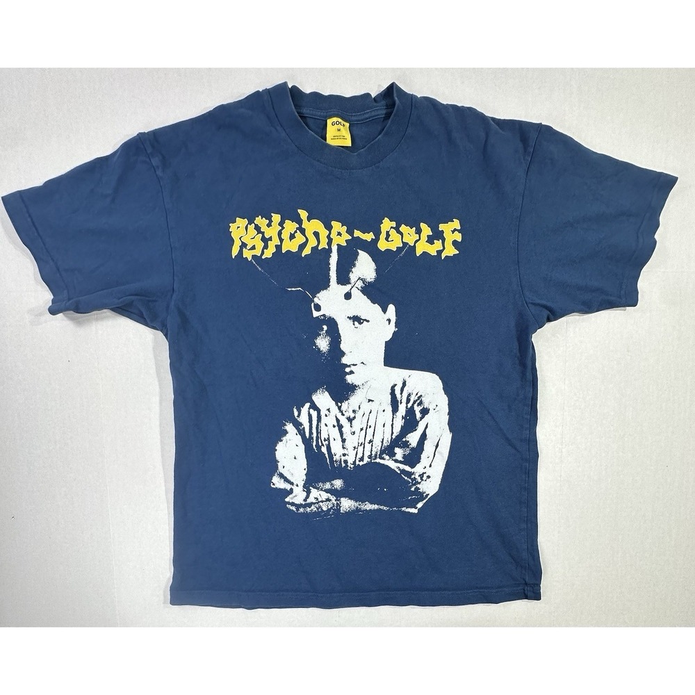 Golf Wang Psycho Golf T-Shirt Tyler The Creator Graphic Tee Blue Size Medium